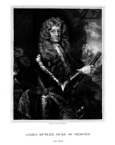 James Butler, 1er Duque de Ormonde, estadista y soldado anglo-irlandés, 1824 de E. Scriven