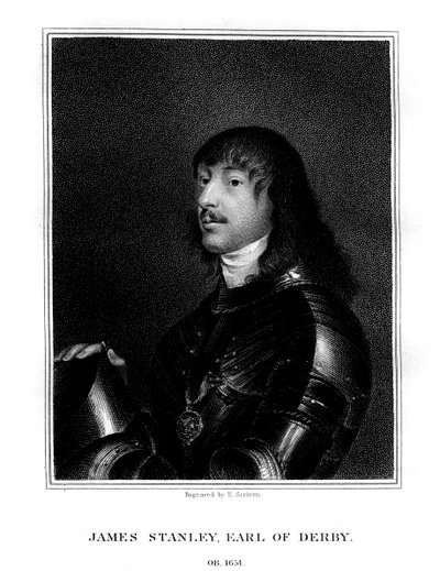 James Stanley, 7º Conde de Derby, partidario realista, 1824 de E. Scriven