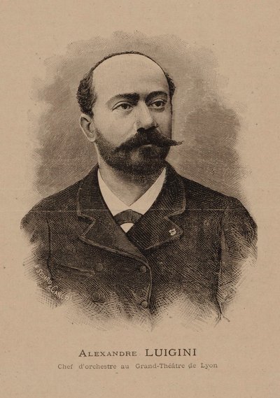 Retrato del compositor Alexandre Luigini 1850-1906, 1887 de E. Sédard