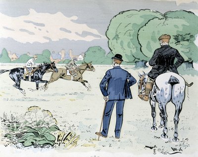 Equitación - dibujo de Thelem de E. Thelem