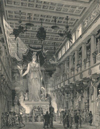 El Templo de Atenea Partenos, Restaurado, 1886 de E Thiersch