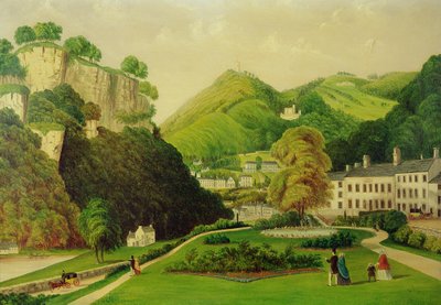 Matlock Bath desde los jardines del Bath Hotel, 1895 de E. Wray