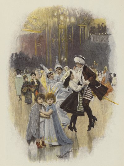 Baile infantil en tiempo de carnaval de E. after Rosenstand