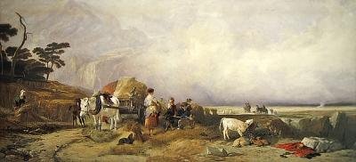 Cosecha en las Tierras Altas de E. and Callcott A. W. Landseer