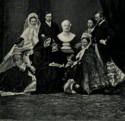Un Grupo de la Familia Real, 10 de marzo de 1863, c. 1897 de E. and S. Woodbury