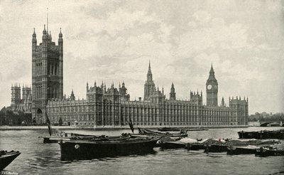 Las Casas del Parlamento, c. 1897 de E. and S. Woodbury
