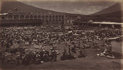 Plaza y Palacio del Virrey - Antigua de Guatemala, 1877 de Eadweard Muybridge