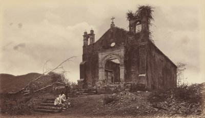 Ruinas de la Iglesia de San Miguel, Panamá, 1877 de Eadweard Muybridge