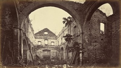 Ruinas de la Iglesia de Santo Domingo-Panamá, 1875, publicado 1877 de Eadweard Muybridge