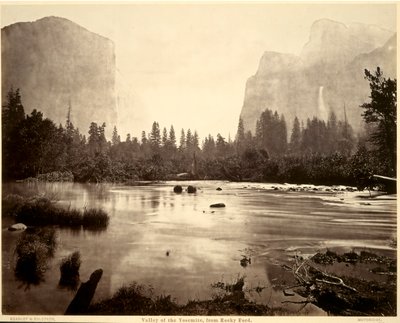 Valley of the Yosemite, from Rocky Ford de Eadweard Muybridge