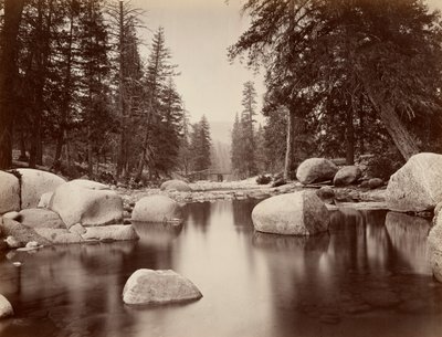 Clark & Moore, río Merced, Yosemite de Eadweard Muybridge