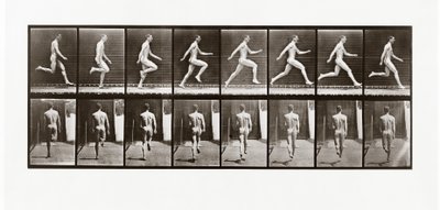 Hombre corriendo, Placa 65 de Animal Locomotion de Eadweard Muybridge