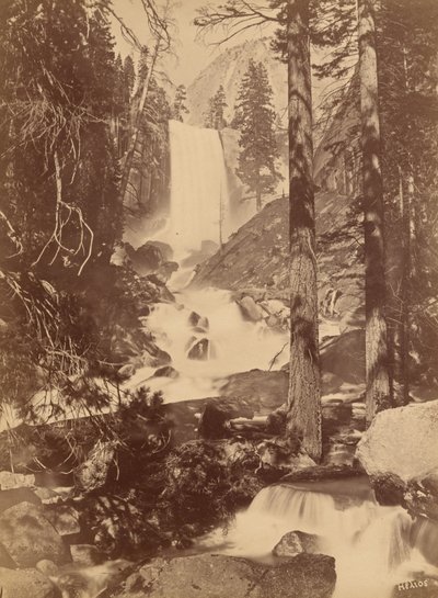 Pi-wy-ack (Catarata de Diamantes), Cataratas Vernal, Valle de Yosemite, California,1867 (foto) de Eadweard Muybridge