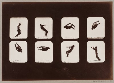 Placa 106. Atletas, Voltereta de Eadweard Muybridge