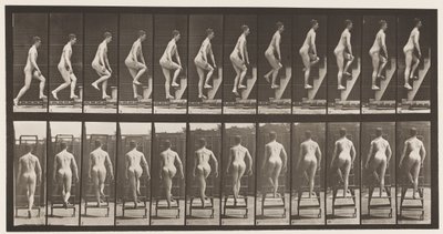 Placa 109. Subiendo escalera, 1872-1885 de Eadweard Muybridge