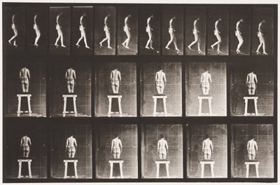Placa 118. Bajando una Pendiente de Eadweard Muybridge