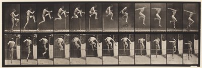 Placa 153. Saltando; Salto alto en carrera (zapatos) de Eadweard Muybridge