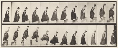 Placa 173. Subiendo escalones y saltando, 1885 de Eadweard Muybridge