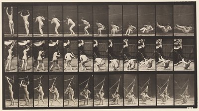 Placa 262. Saliendo de una hamaca de Eadweard Muybridge
