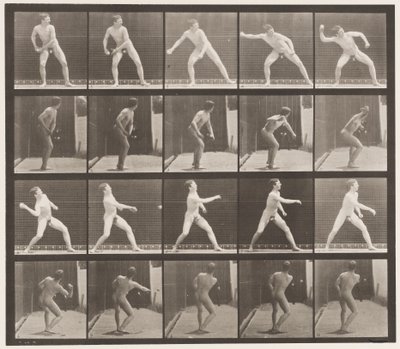 Placa 273. Béisbol; Lanzando de Eadweard Muybridge
