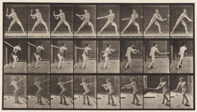 Placa 276. Béisbol; bateando de Eadweard Muybridge