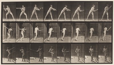 Placa 277. Béisbol; Bateando de Eadweard Muybridge