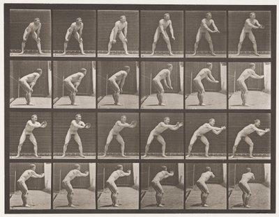 Placa 280. Béisbol; atrapando, 1885 de Eadweard Muybridge