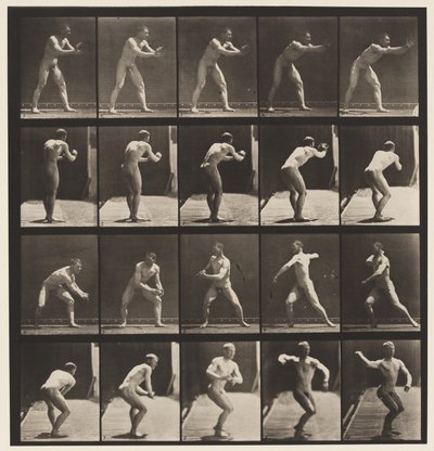 Placa 282. Béisbol; atrapando y lanzando de Eadweard Muybridge