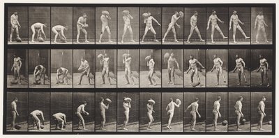 Placa 317. Levantando una Roca de 70 lb de Eadweard Muybridge