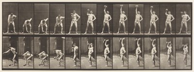 Placa 320. Levantando una Mancuerna de 50 lb de Eadweard Muybridge