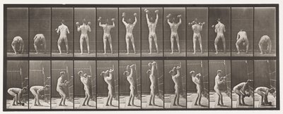 Placa 323. Levantando y Bajando Dos Pesas de 50 lb de Eadweard Muybridge