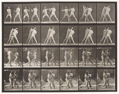 Placa 330. Boxeo; Contraataque Cruzado (Zapatos) de Eadweard Muybridge