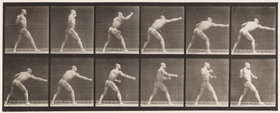 Placa 344. Dando un golpe (Mano derecha) de Eadweard Muybridge