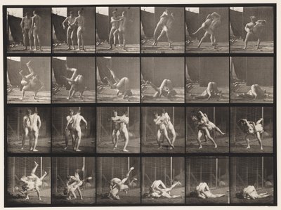 Placa 348. Lucha, grecorromana de Eadweard Muybridge