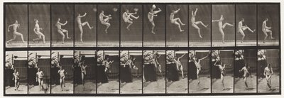 Placa 366. Corriendo, enganchando y pateando de Eadweard Muybridge