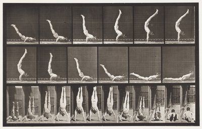 Placa 372. Acróbata, Prensa Horizontal de Eadweard Muybridge