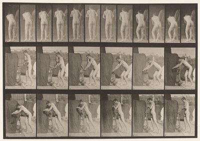 Placa 394. Girando una Manivela de Eadweard Muybridge