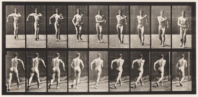Placa 3. Caminando de Eadweard Muybridge