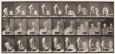 Placa 408. Dos Modelos de Eadweard Muybridge
