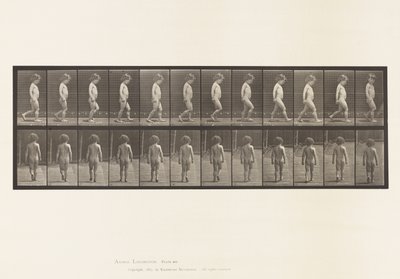 Placa 467. Niño, Caminando, 1885 de Eadweard Muybridge