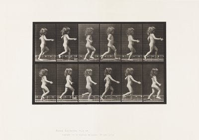Placa 469. Niño, corriendo, 1885 de Eadweard Muybridge