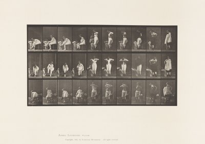 Placa 494. Fases Diversas del Aseo de Eadweard Muybridge