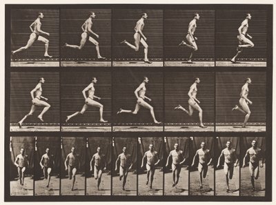 Placa 60. Corriendo a medio kilómetro (zapatos) de Eadweard Muybridge