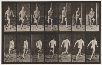 Placa 66. Corriendo de Eadweard Muybridge