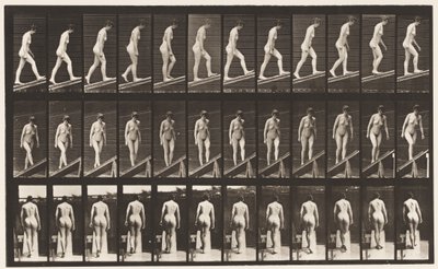 Placa 76. Subiendo una Pendiente de Eadweard Muybridge