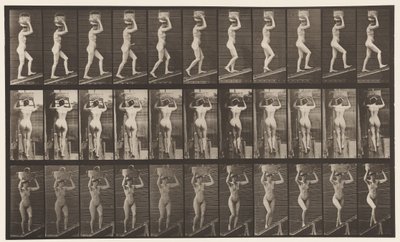 Placa 80. Ascendiendo pendiente de Eadweard Muybridge
