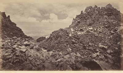 Quezaltenango desde el cráter de un volcán,1877 (foto) de Eadweard Muybridge