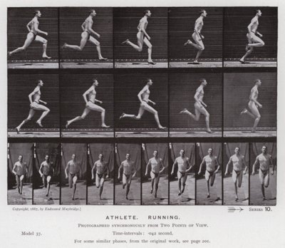 La figura humana en movimiento: atleta corriendo de Eadweard Muybridge