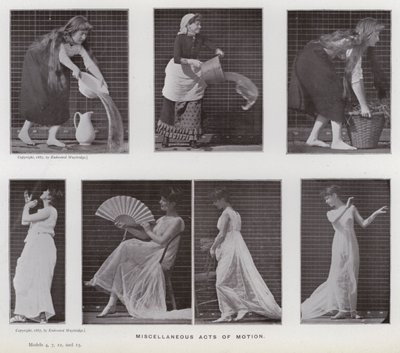 La figura humana en movimiento: Actos de movimiento diversos de Eadweard Muybridge