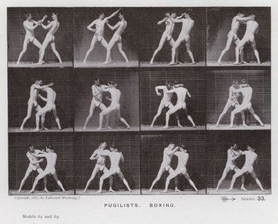La Figura Humana en Movimiento: Pugilistas, Boxeo de Eadweard Muybridge
